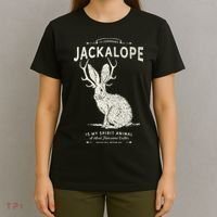 Vintage Jackalope Spirit Animal Mythical Critter T-Shirt thumb 4