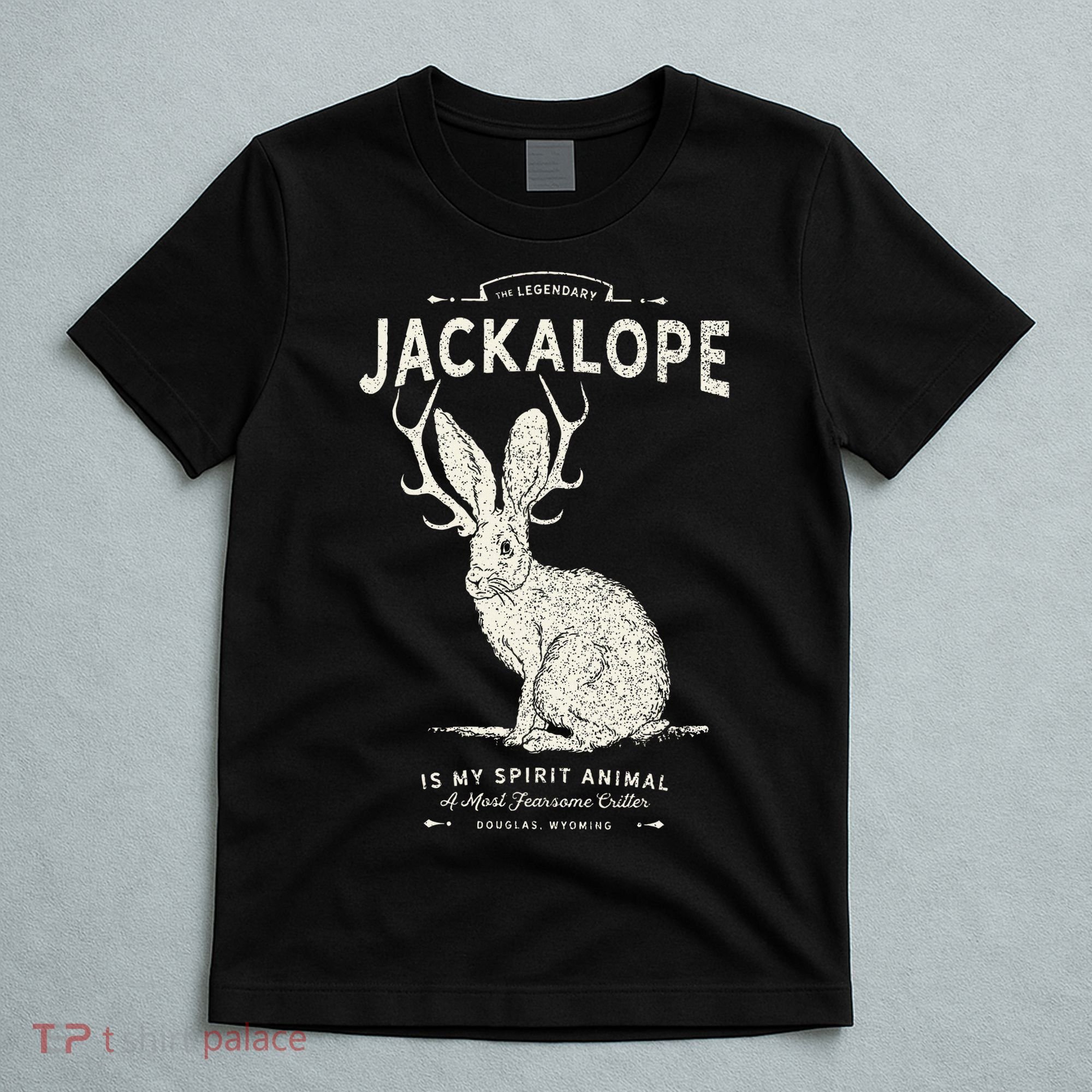 Vintage Jackalope Spirit Animal Mythical Critter T-Shirt