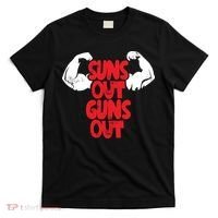 Vintage Jump Street Suns Out Guns Out Pattern T-Shirt thumb 0
