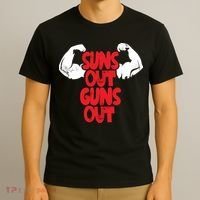 Vintage Jump Street Suns Out Guns Out Pattern T-Shirt thumb 3