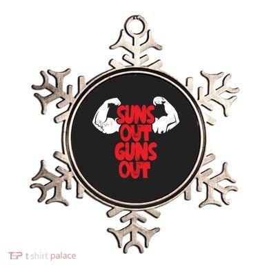 Vintage Jump Street Suns Out Guns Out Pattern Ornament