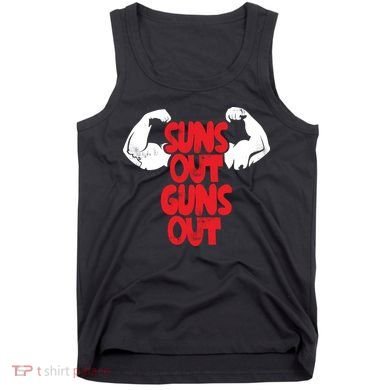 Vintage Jump Street Suns Out Guns Out Pattern Tank Top