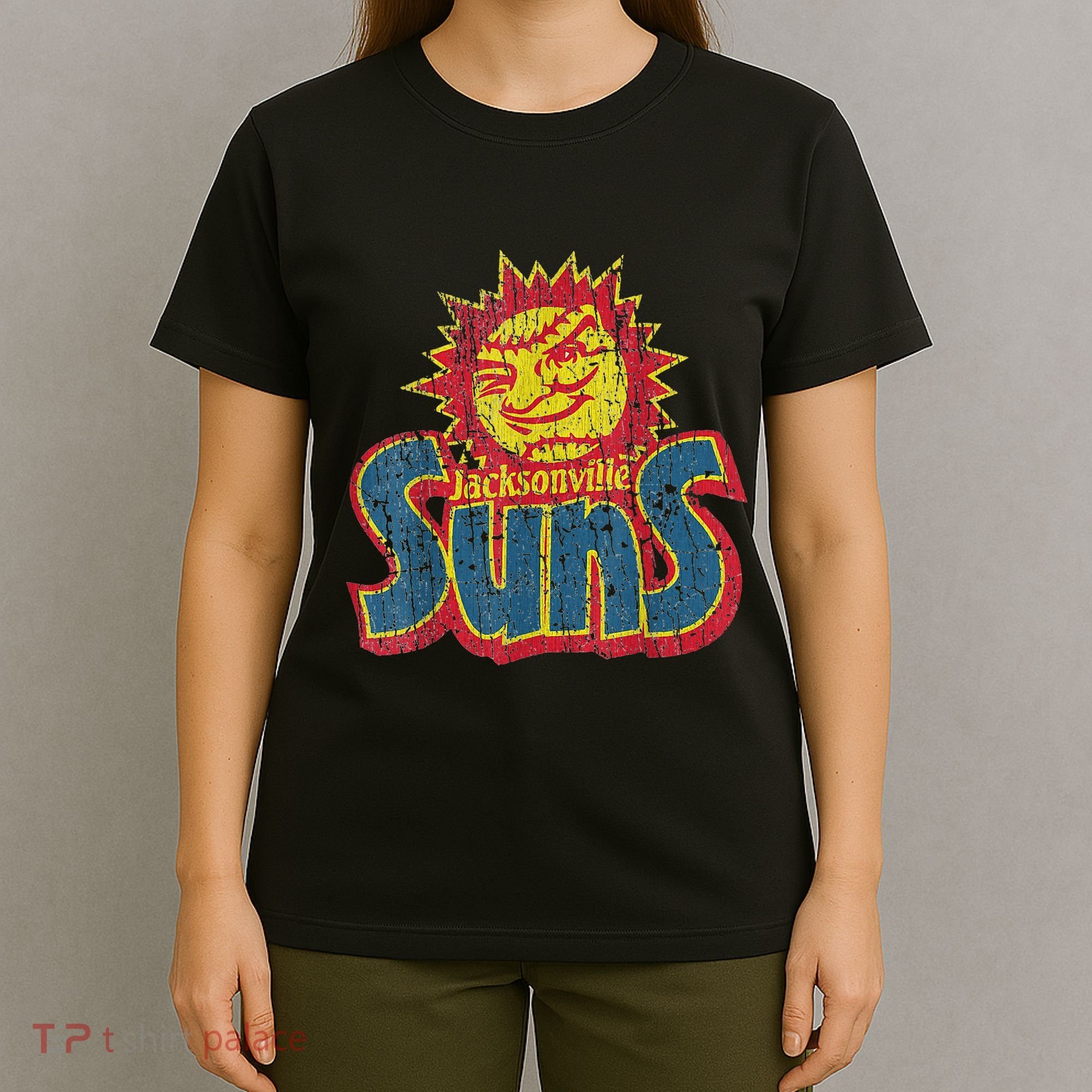 Vintage Jacksonville Suns 60s New Jersey Distressed Style T T-Shirt