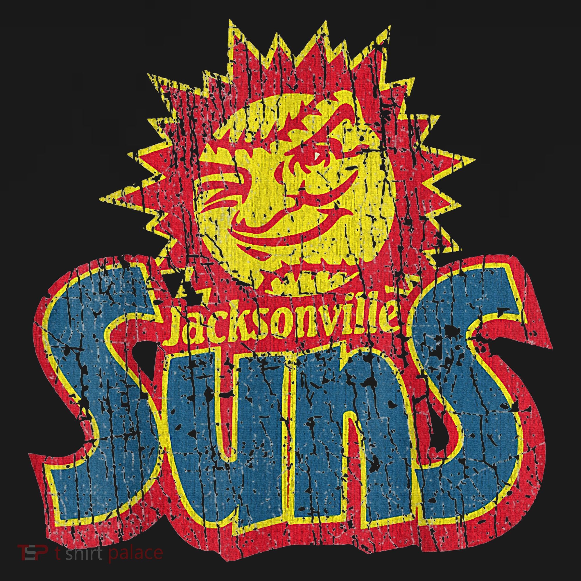 Vintage Jacksonville Suns 60s New Jersey Distressed Style T T-Shirt