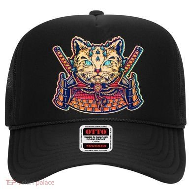Vintage Japanese Samurai Warrior Cat Hat