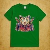 Vintage Japanese Samurai Warrior Cat T-Shirt thumb 5