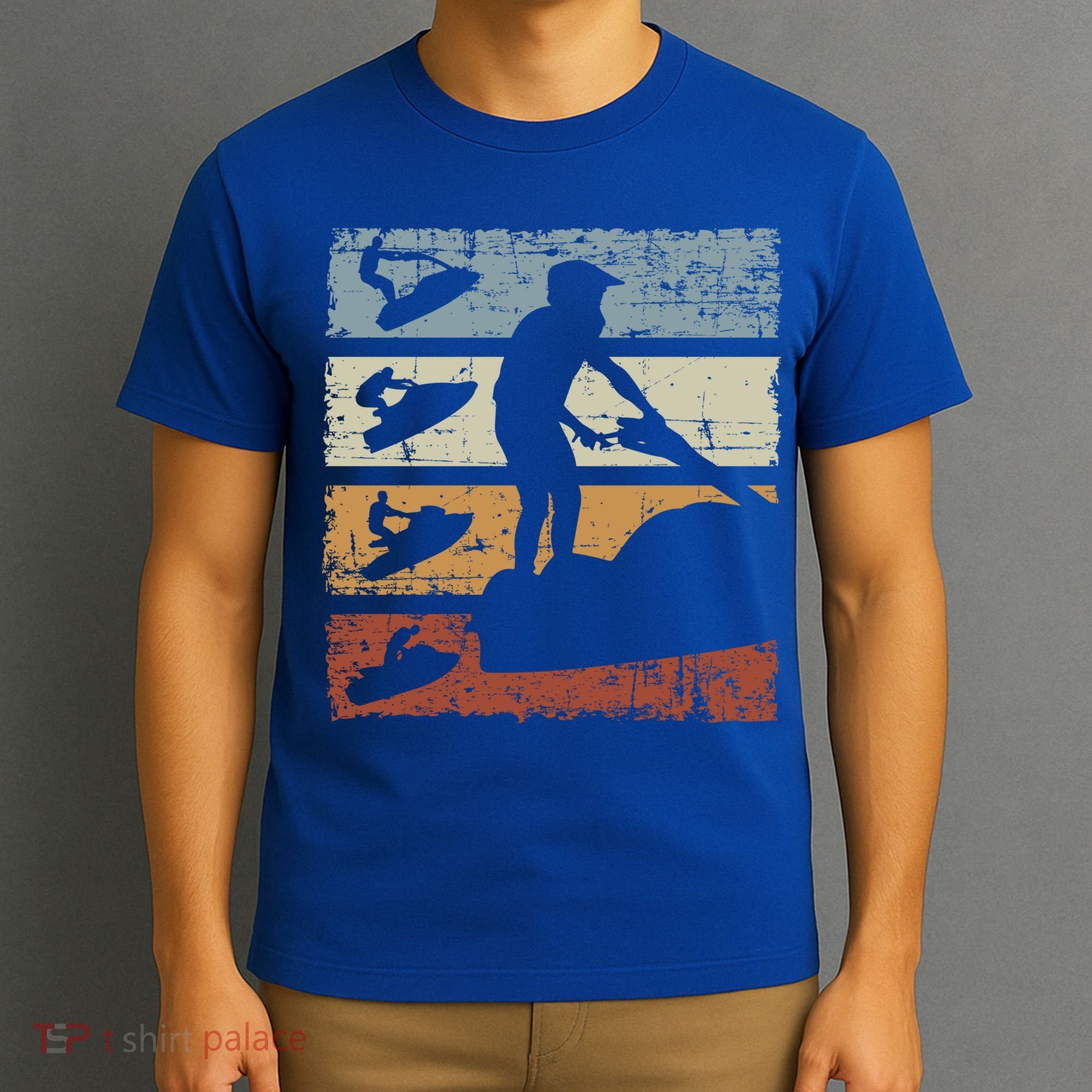 Vintage Jet Skiing High Speed Water Sport Jet Ski Lover Meaningful Gift T-Shirt
