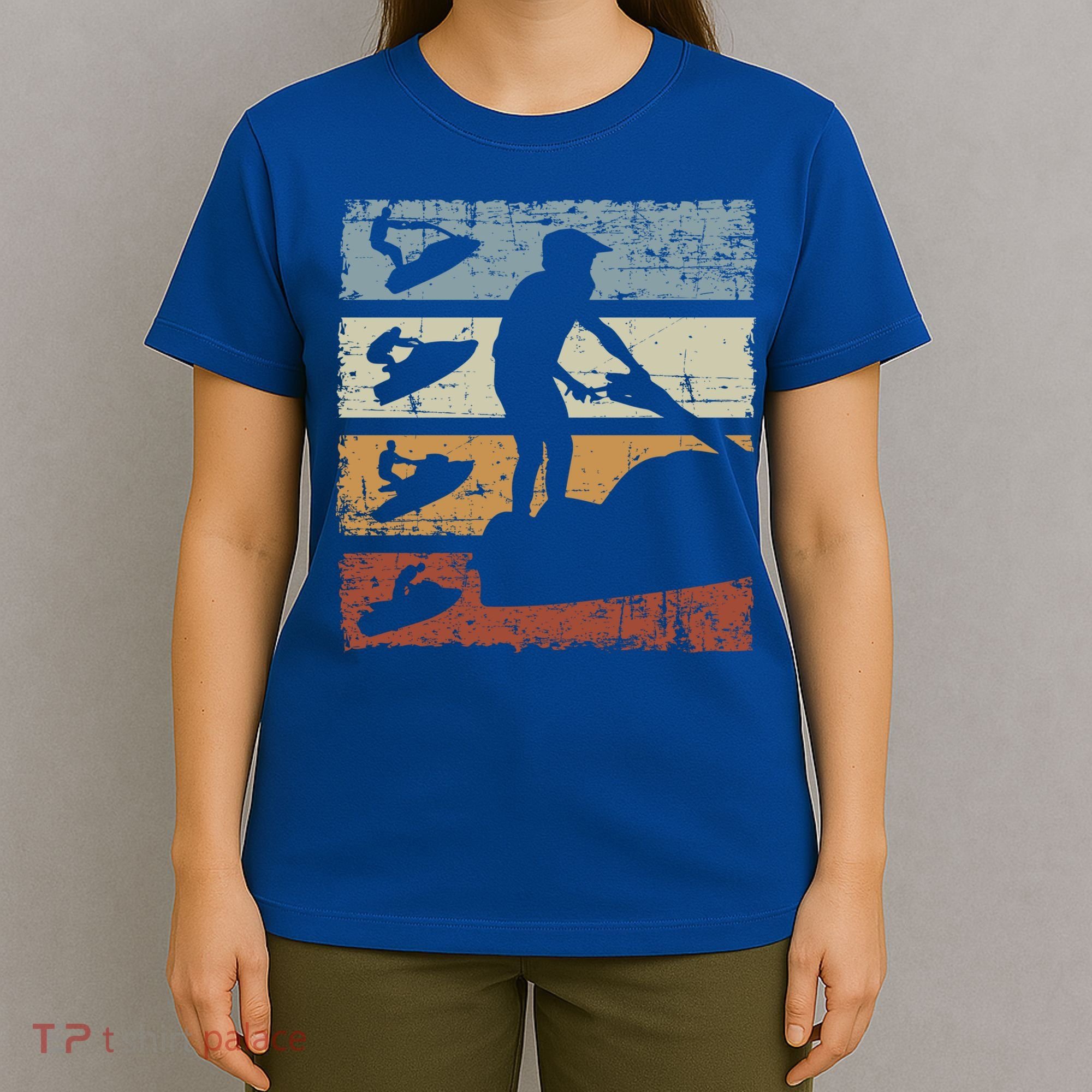 Vintage Jet Skiing High Speed Water Sport Jet Ski Lover Meaningful Gift T-Shirt