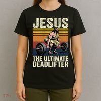 Vintage Jesus The Ultimate Deadlifter T-Shirt thumb 4