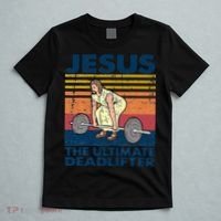 Vintage Jesus The Ultimate Deadlifter Funny Christian Gym T-Shirt thumb 5