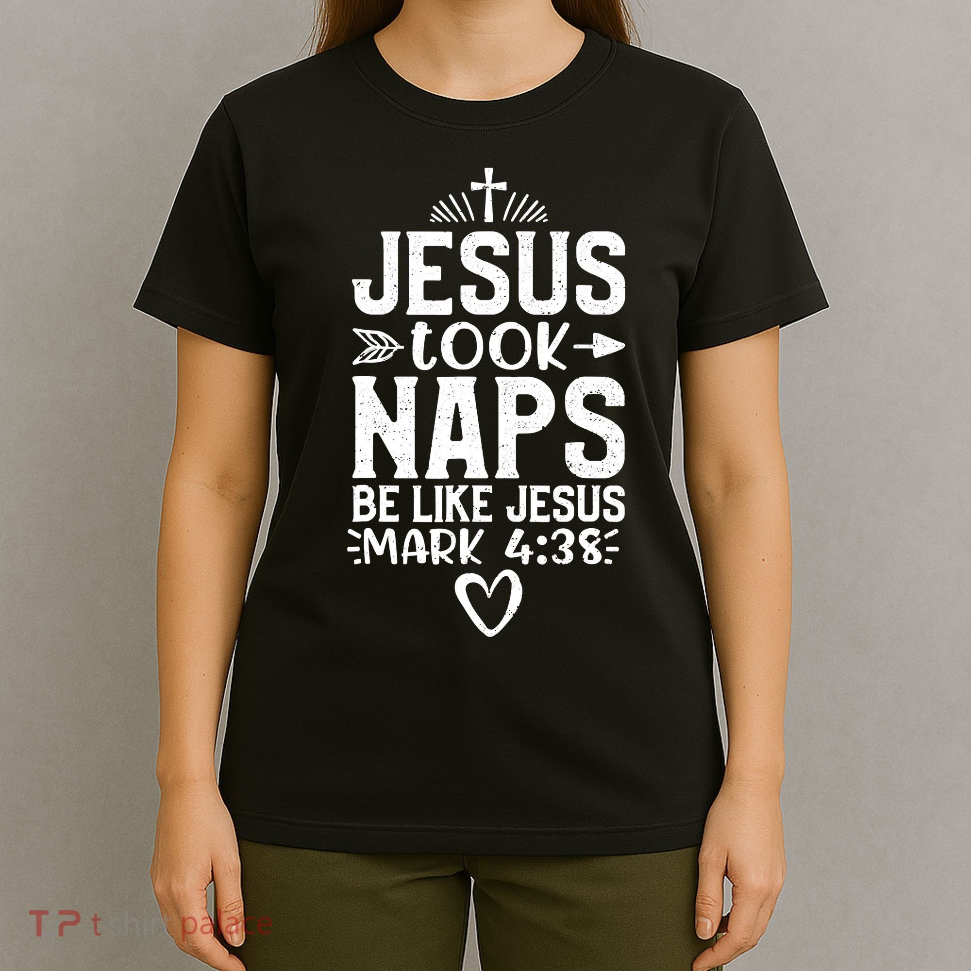 Vintage Jesus Took Naps Be Like Jesus Christian Religious T-Shirt