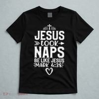 Vintage Jesus Took Naps Be Like Jesus Christian Religious T-Shirt thumb 5