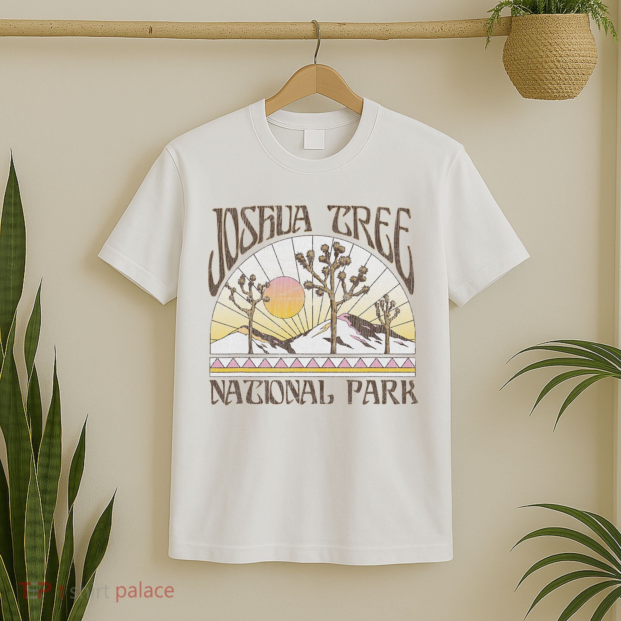 Vintage Joshua Tree National Park Retro Outdoor Camping Hike T-Shirt
