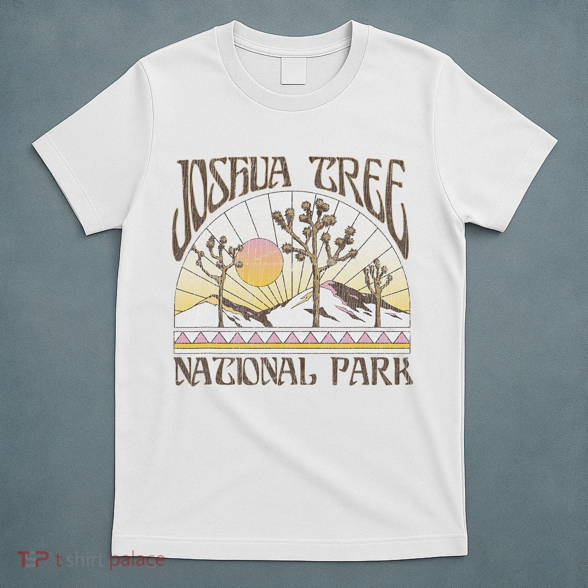 Vintage Joshua Tree National Park Retro Outdoor Camping Hike T-Shirt