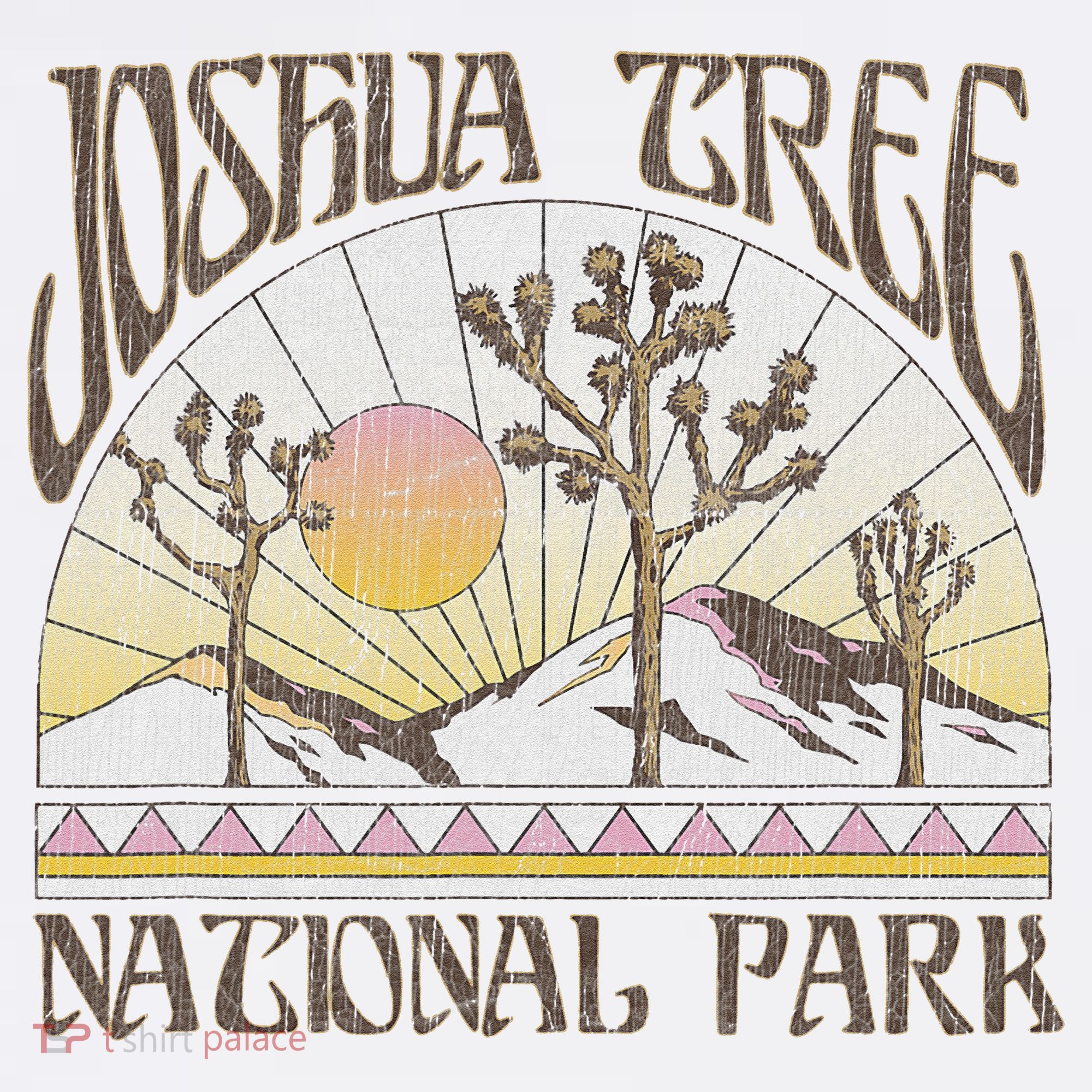 Vintage Joshua Tree National Park Retro Outdoor Camping Hike T-Shirt