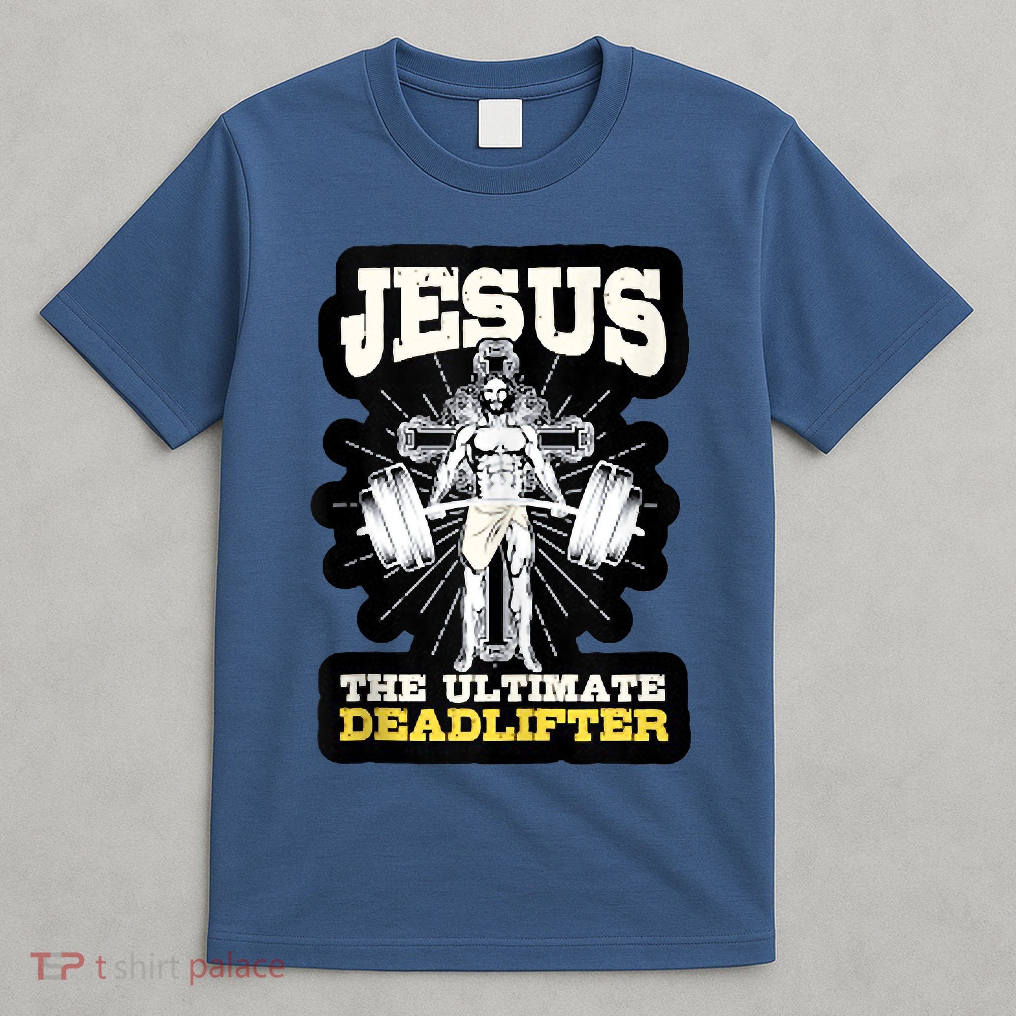 Vintage Jesus The Ultimate Deadlifter Funny Christian Gym T-Shirt