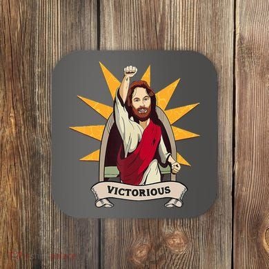Victorious Jesus Coaster