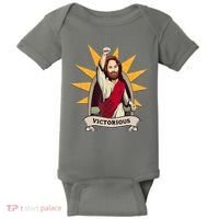 Victorious Jesus Baby Bodysuit thumb 0