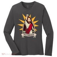 Victorious Jesus Women's Long Sleeve Shirt thumb 0