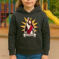 Victorious Jesus Kids Hoodie thumb 3