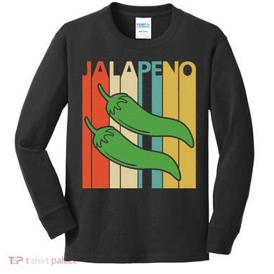 Vintage Jalapeno Kids Long Sleeve Shirt