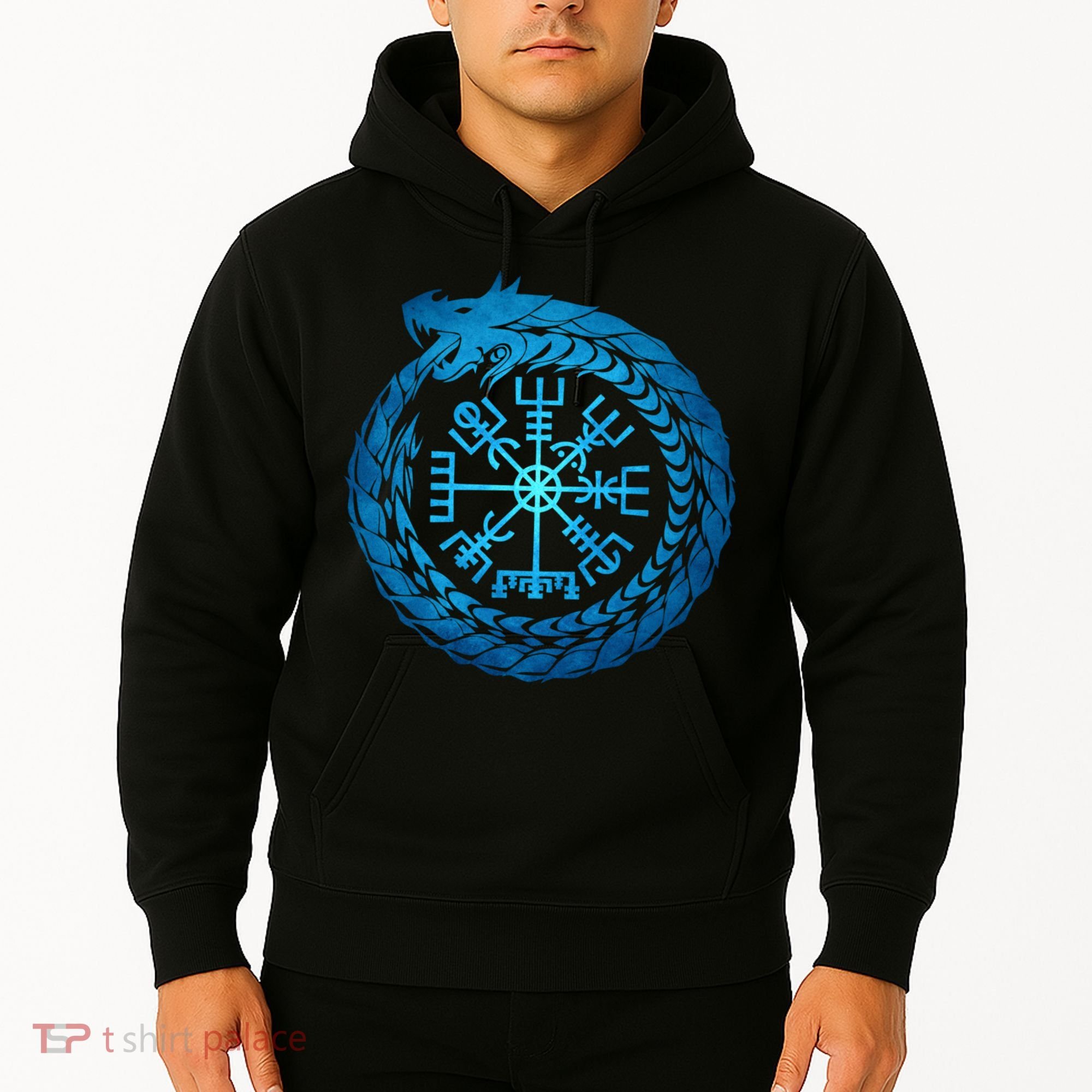 Vegvisir Jormungandr World Serpent Hoodie