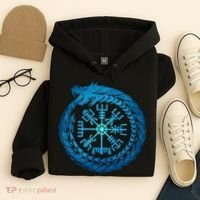 Vegvisir Jormungandr World Serpent Hoodie thumb 4