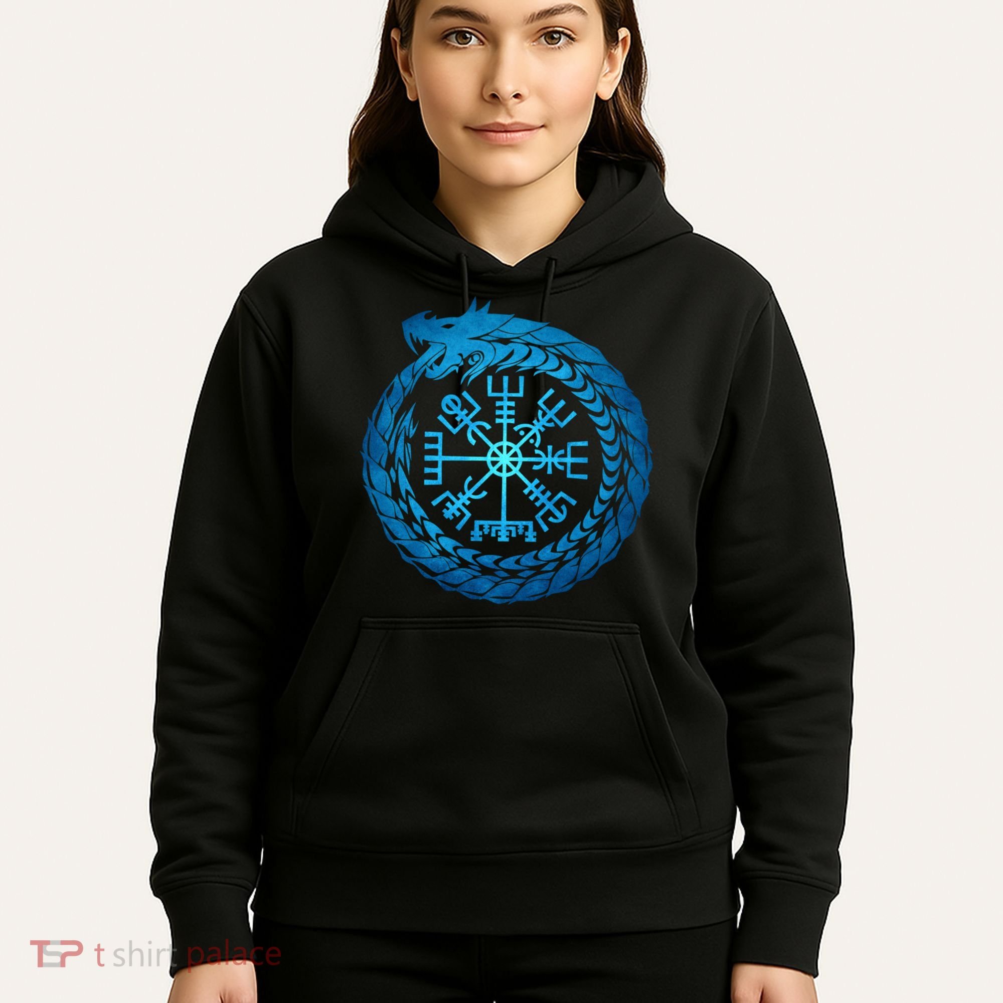 Vegvisir Jormungandr World Serpent Hoodie
