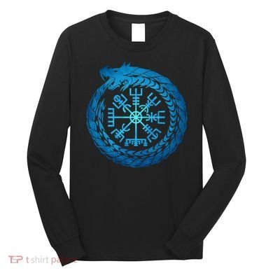 Vegvisir Jormungandr World Serpent Long Sleeve Shirt