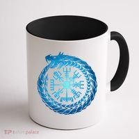 Vegvisir Jormungandr World Serpent Coffee Mug thumb 1