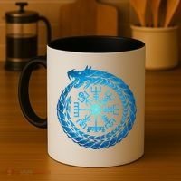 Vegvisir Jormungandr World Serpent Coffee Mug thumb 4