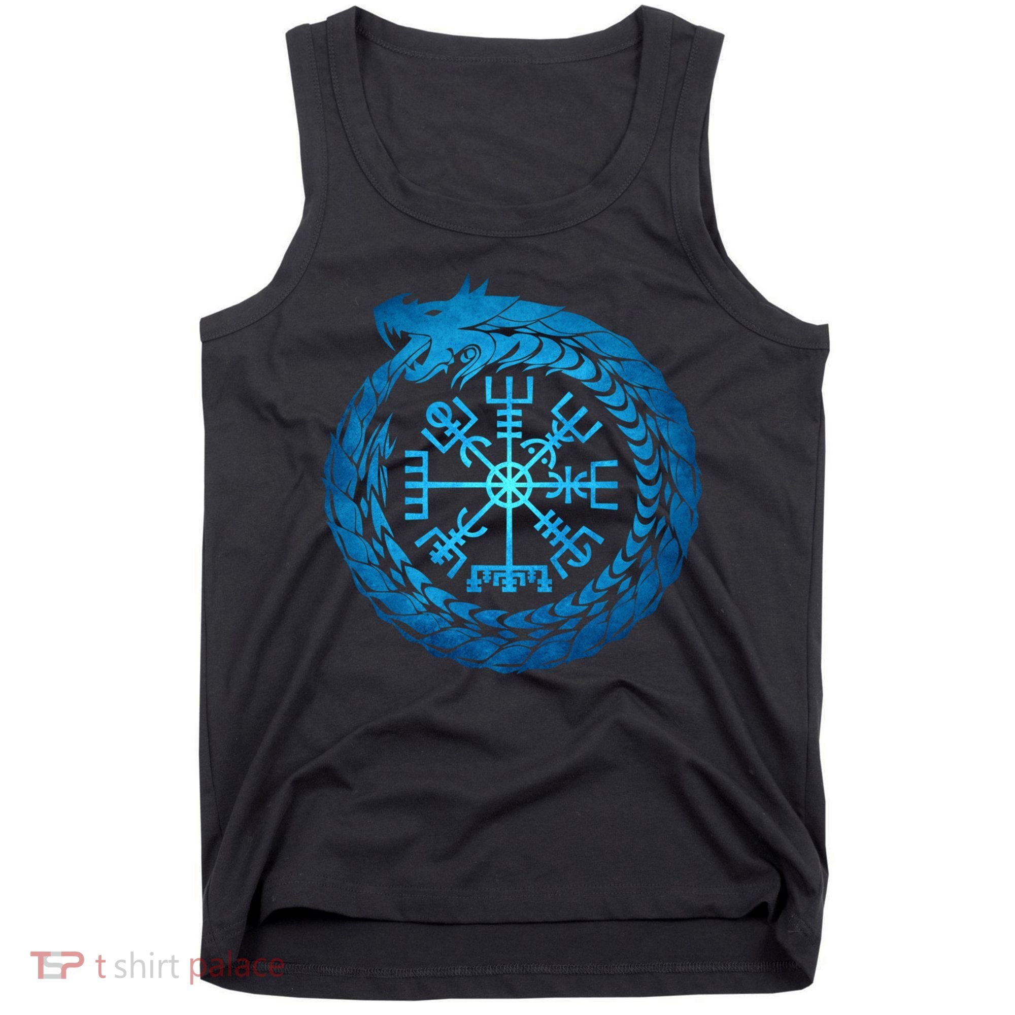 Vegvisir Jormungandr World Serpent Tank Top
