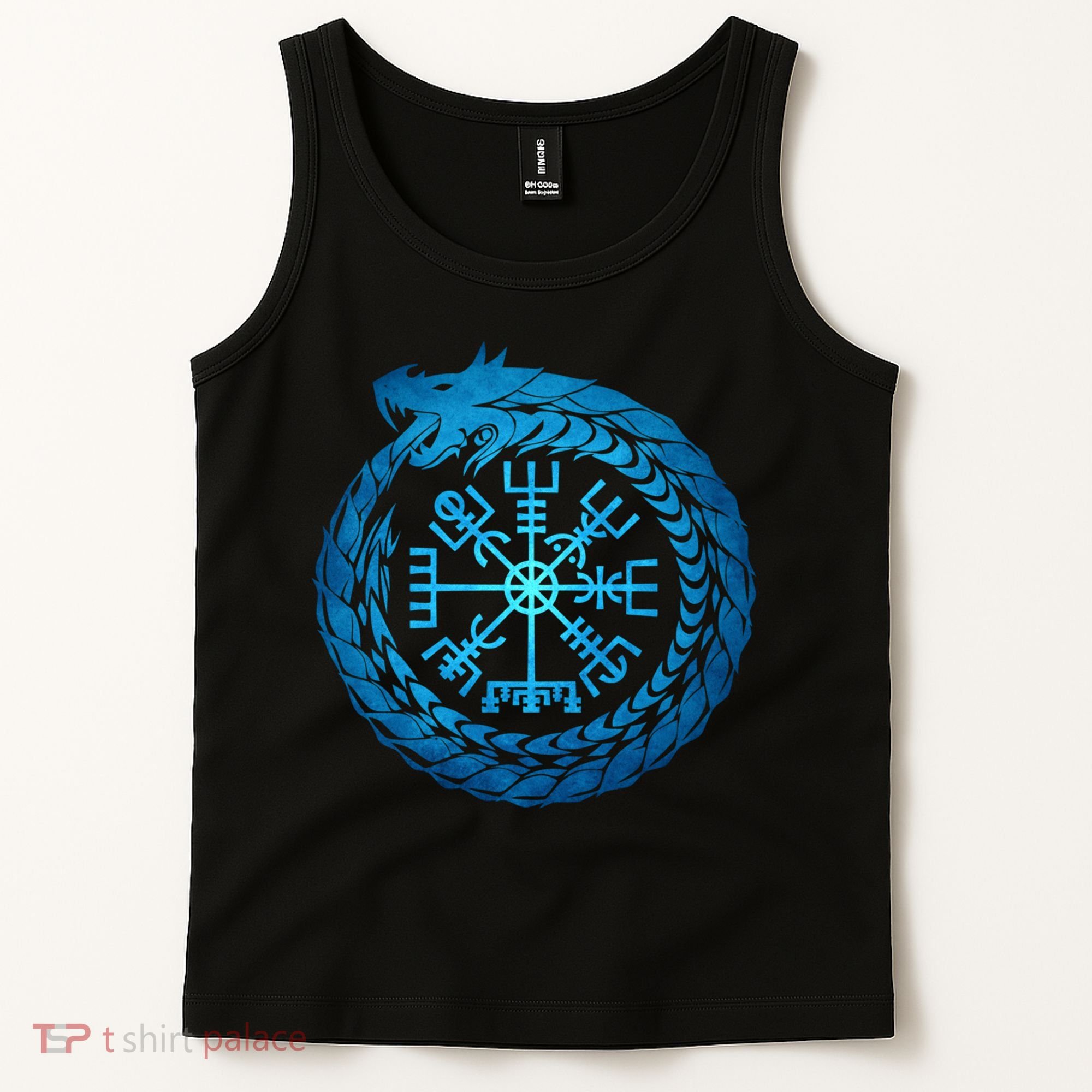 Vegvisir Jormungandr World Serpent Tank Top