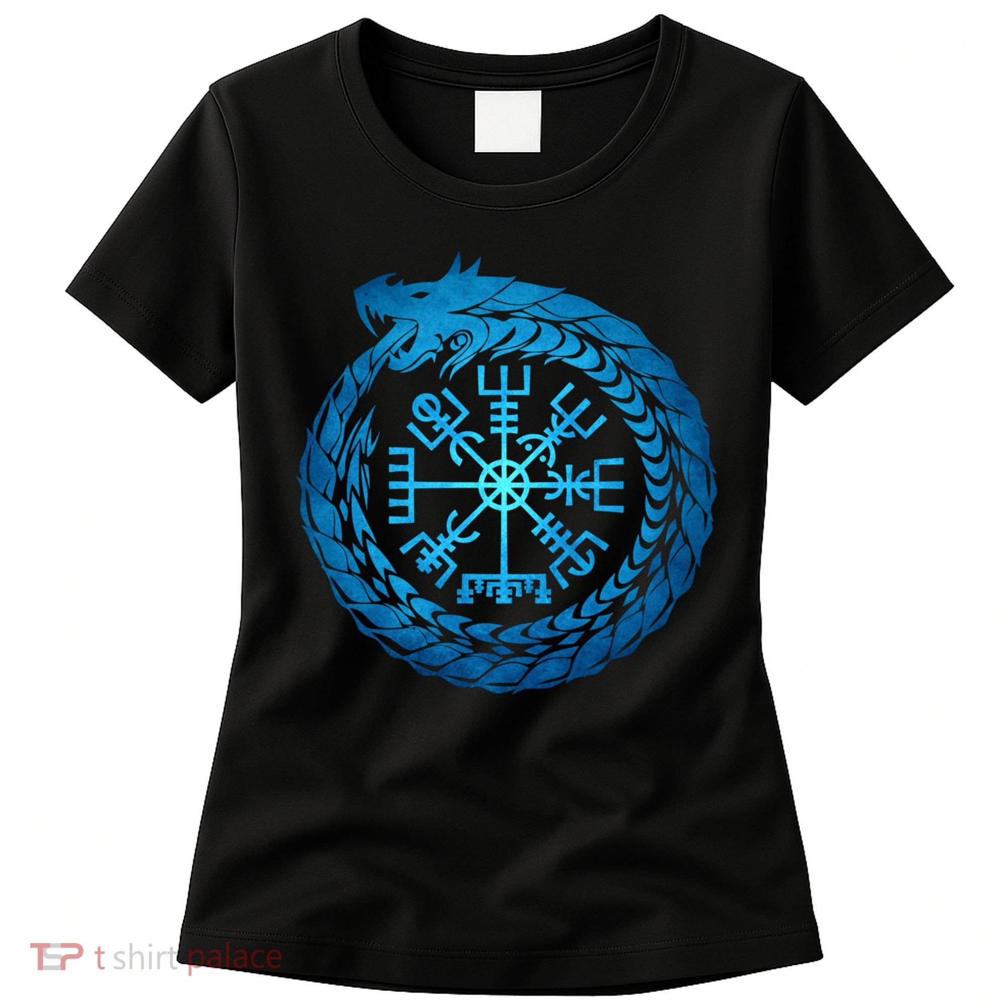Vegvisir Jormungandr World Serpent Women's T-Shirt