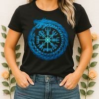 Vegvisir Jormungandr World Serpent Women's T-Shirt thumb 2