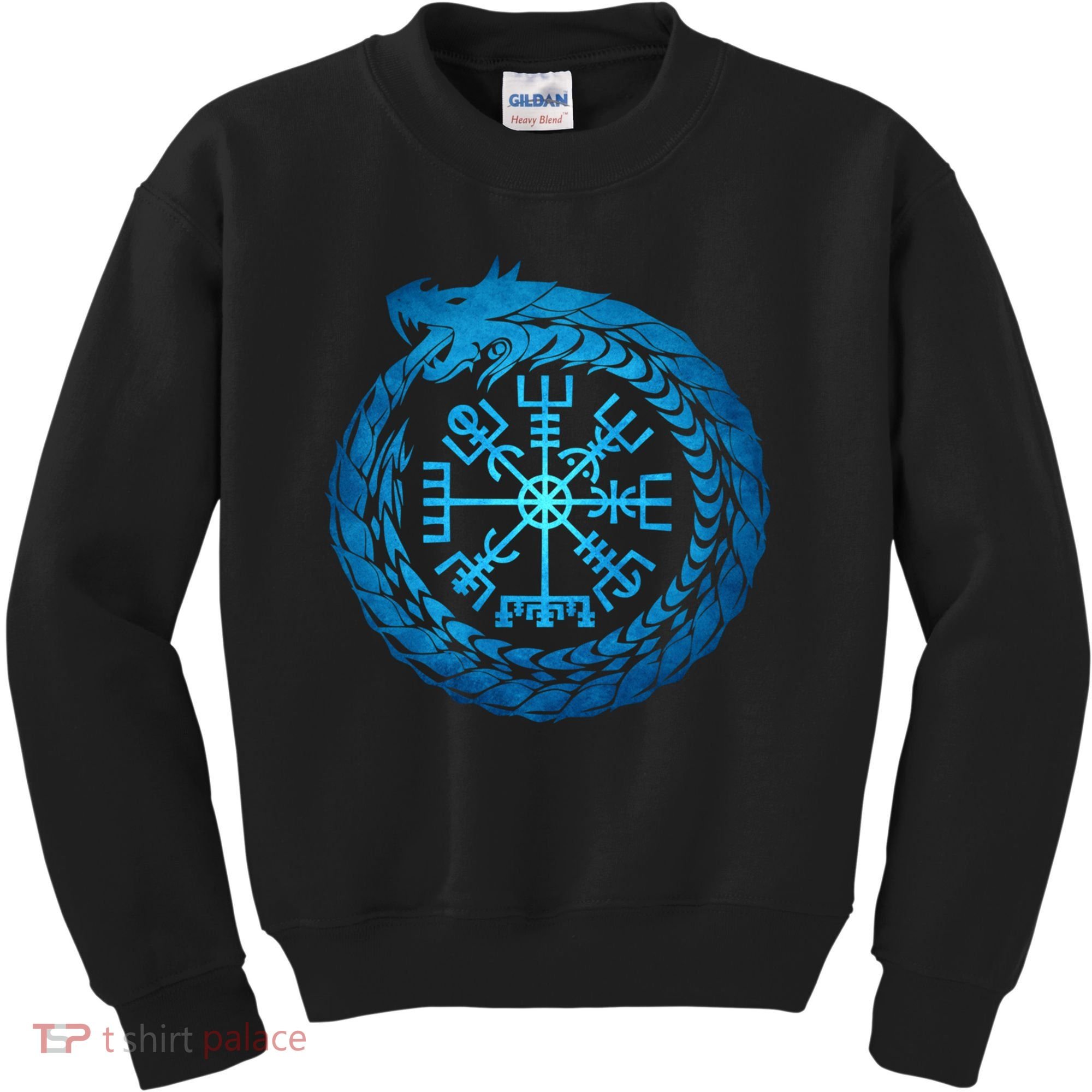 Vegvisir Jormungandr World Serpent Kids Sweatshirt