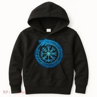 Vegvisir Jormungandr World Serpent Kids Hoodie thumb 0