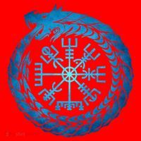 Vegvisir Jormungandr World Serpent Santa Hat thumb 1