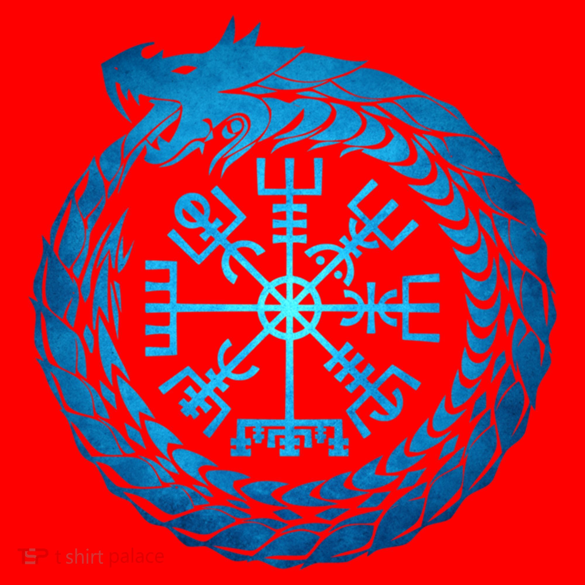 Vegvisir Jormungandr World Serpent Santa Hat
