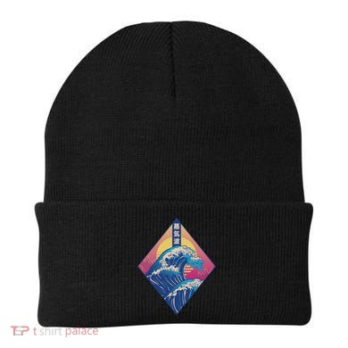 Vaporwave Japanese Wave Beanie
