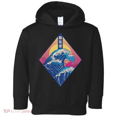 Vaporwave Japanese Wave Toddler Hoodie