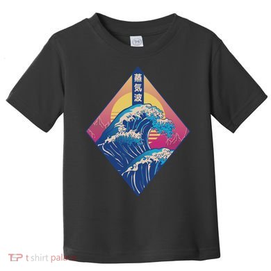 Vaporwave Japanese Wave Toddler T-Shirt