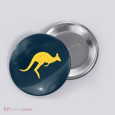 Vintage Kangaroo Australia Aussie Roo Kangaroo Pullover Hoodie Button