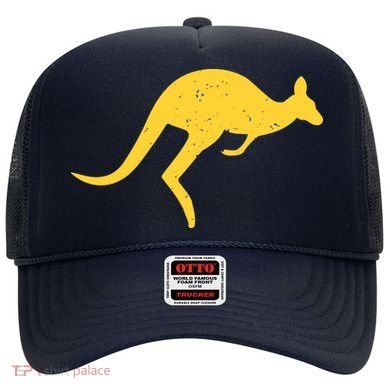 Vintage Kangaroo Australia Aussie Roo Kangaroo Pullover Hoodie Hat