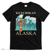 Vintage Ketchikan Alaska Native American Indian Totem T-Shirt thumb 0