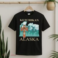 Vintage Ketchikan Alaska Native American Indian Totem T-Shirt thumb 2