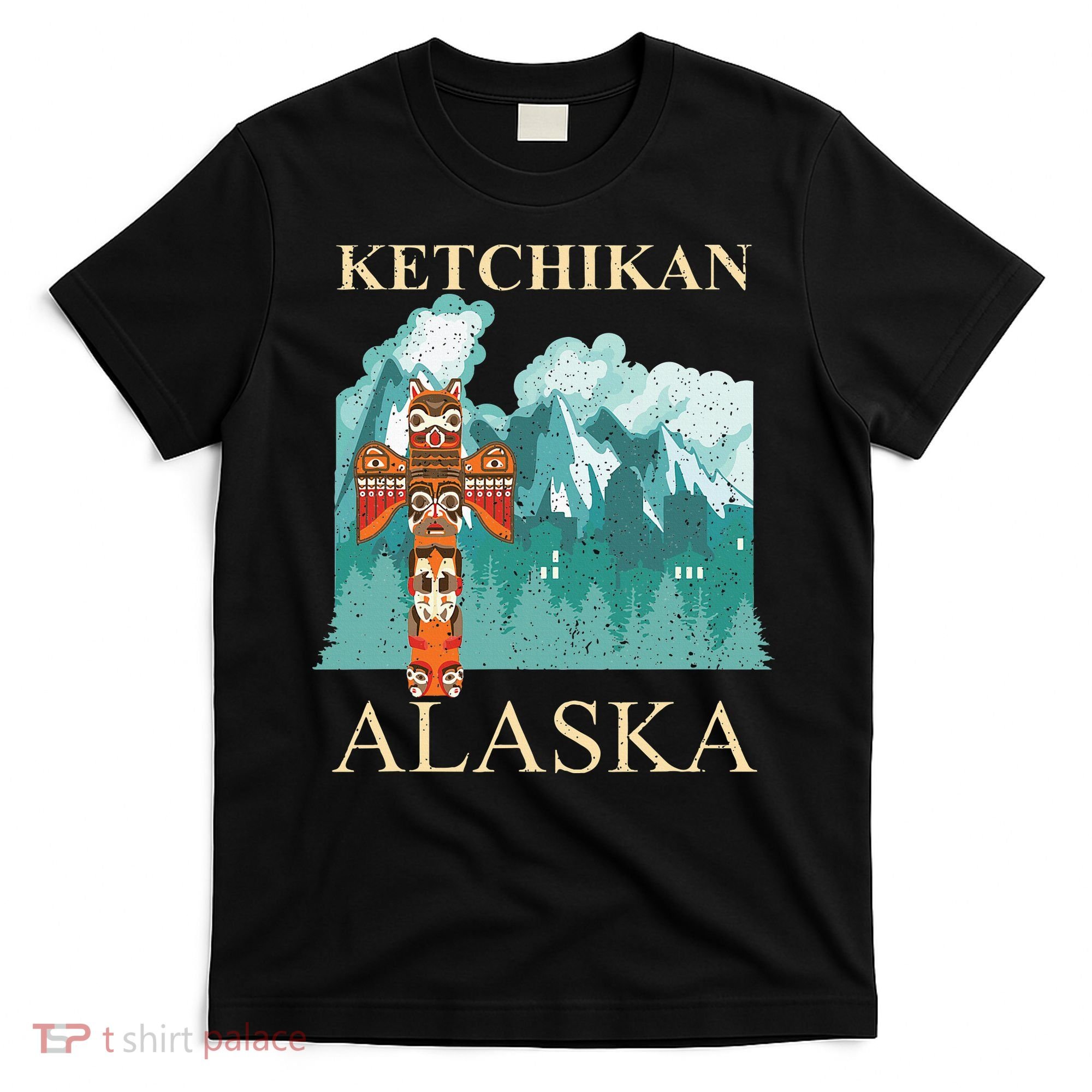 Vintage Ketchikan Alaska Native American Indian T-Shirt