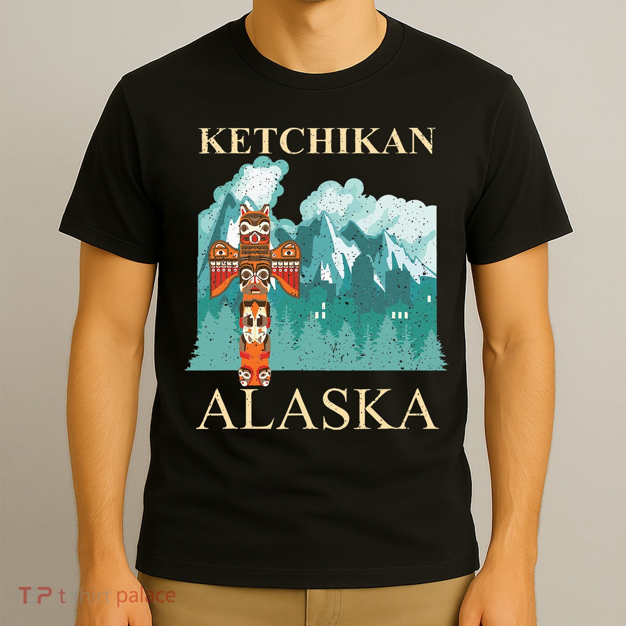 Vintage Ketchikan Alaska Native American Indian T-Shirt