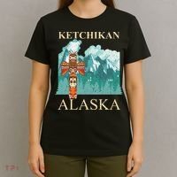 Vintage Ketchikan Alaska Native American Indian T-Shirt thumb 4