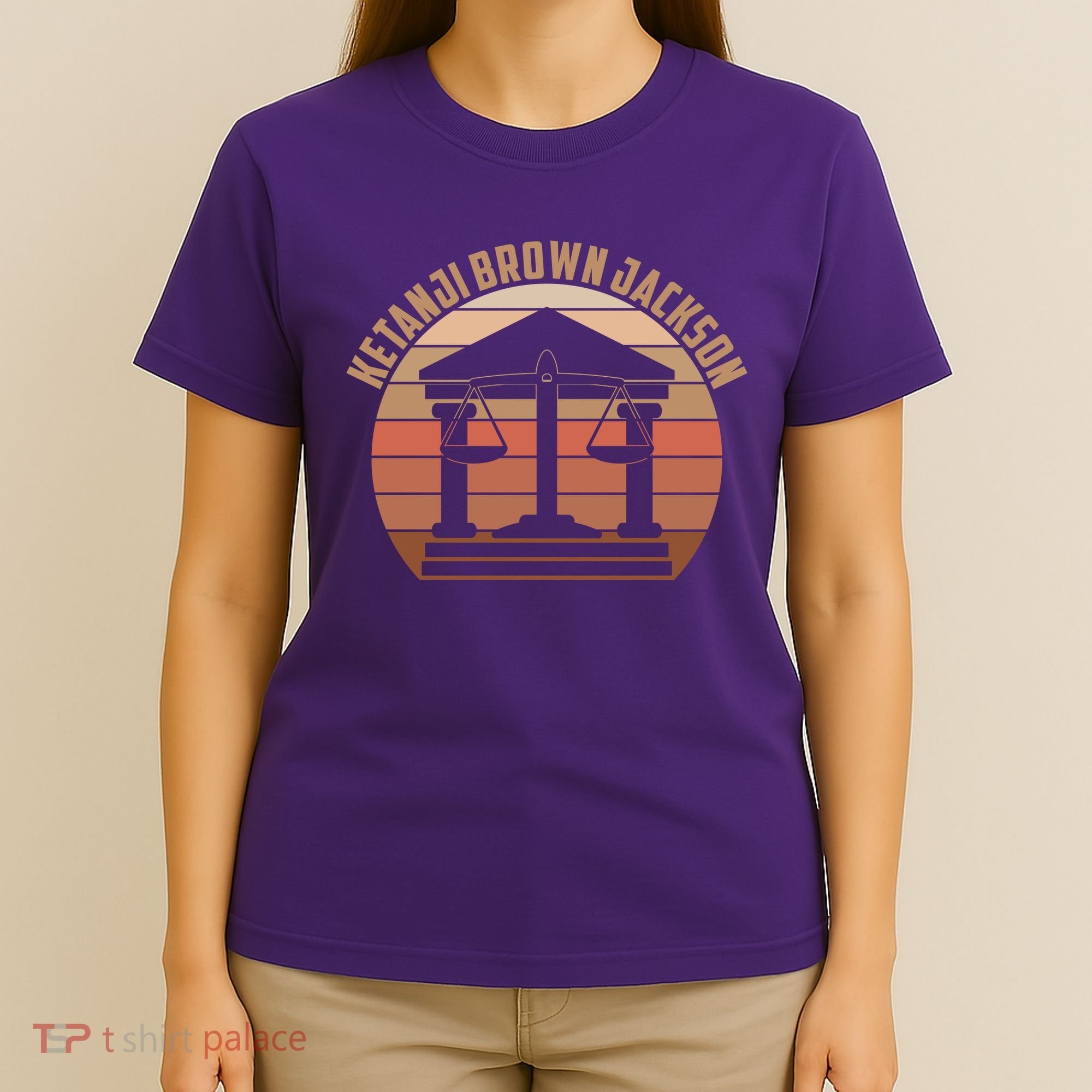 Vintage Ketanji Brown Jackson Court House Scales Of Justice T-Shirt